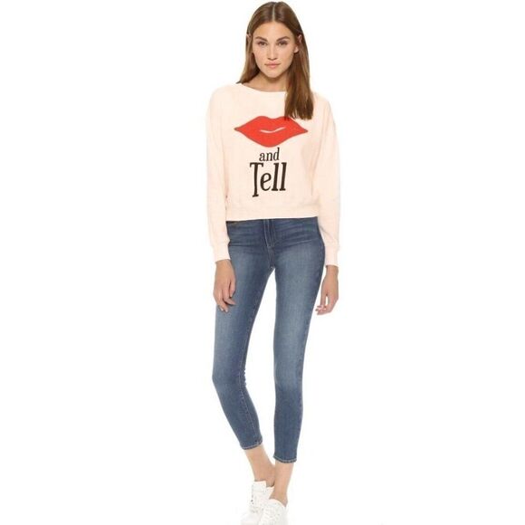 NWT WILDFOX KISS AND TELL SLOANE PULLOVER SWEATER SWEATSHIRT - Picture 6 of 10